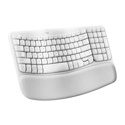 LOGITECH WAVE KEYS Wireless Ergonomic Keyboard Off-White