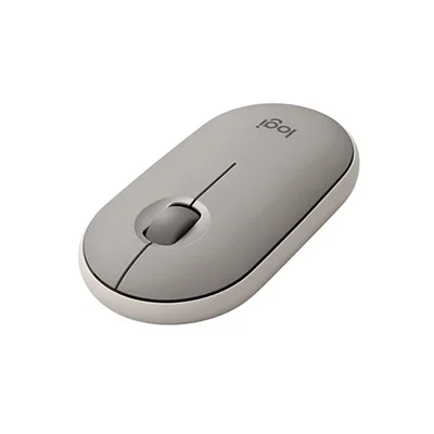 LOGITECH  Pebble M350 Silent Wireless and Bluetooth Mouse Sand