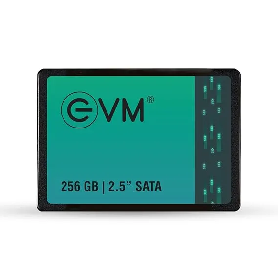 EVM 256GB 2.5 Inch SATA Internal SSD - Read: 550MB/s & Write: 500MB/s - SATA Solid-State Drive - 5Years Warranty (EVM25/256GB)