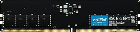 crucial Crucial RAM 32GB DDR5 4800MHz CL40 Desktop Memory CT32G48C40U5 Black