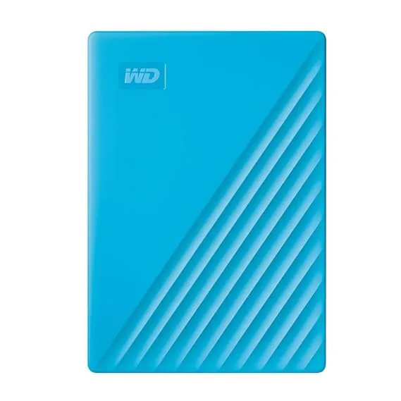 Western Digital WD 2TB My Passport Portable Hard Disk Drive, USB 3.0 with Automatic Backup, 256 Bit AES Hardware Encryption,Password Protection,Compatible with Windows and Mac, External HDD-Blue