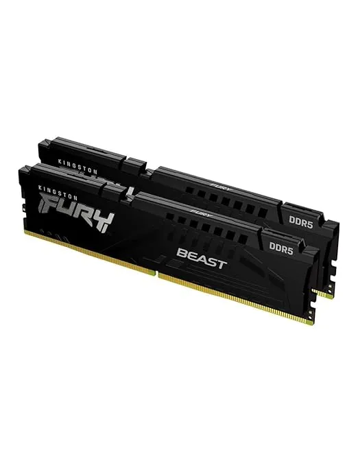 Kingston Technology Kingston Fury Beast 64GB (2x32GB) 6000MT/s DDR5 CL36 Desktop Memory Kit of 2 | AMD Expo | Plug N Play | ‎KF552C36BBEK2-64