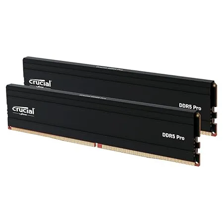 Crucial Pro RAM 48GB Kit (2x24GB) DDR5 5600MT/s (or 5200MT/s or 4800MT/s) Desktop Memory CP2K24G56C46U5