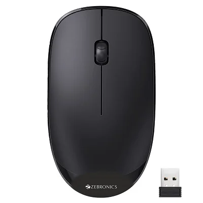 ZEBRONICS HAZE Wireless Mouse Black