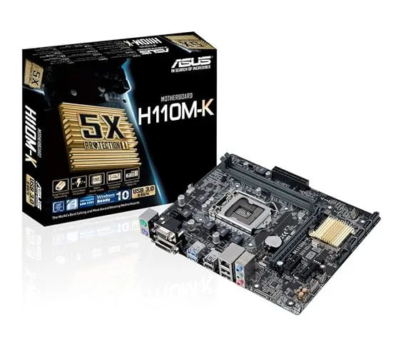 ASUS Micro ATX DDR4 LGA 1151 Motherboards H110M-K