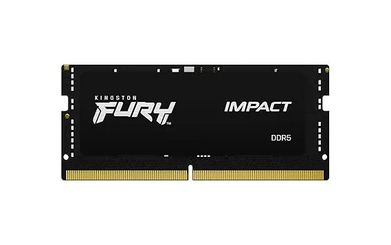 Kingston 32Gb 4800Mt/S Ddr5 Cl38 Sodimm Fury Impact (Kf548S38Ib-32) Black