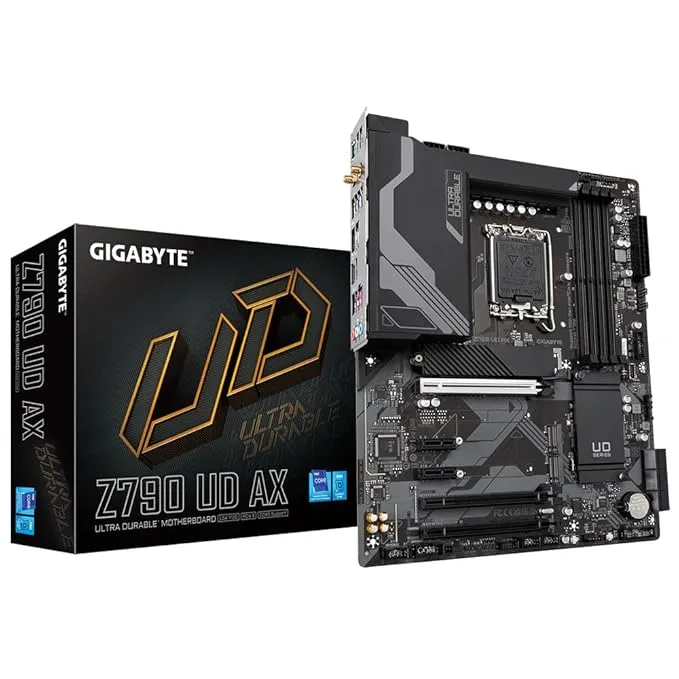 Gigabyte Z790 UD AX Motherboard for 13th and 12th Gen Series Processors - LGA1700 Socket