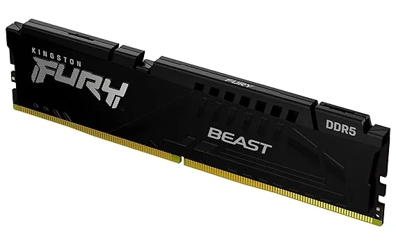 Kingston FURY Beast Black 128GB (4x32GB) 5600MT/s CL40 DDR5 XMP DIMM | Overclocking | Plug N Play | Intel XMP 3.0 | Kit of 4 | KF556C40BBK4-128