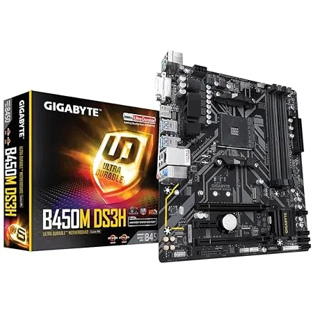 GIGABYTE B450M DS3H Ultra Durable MicroATX Motherboard Socket TR4 DDR4