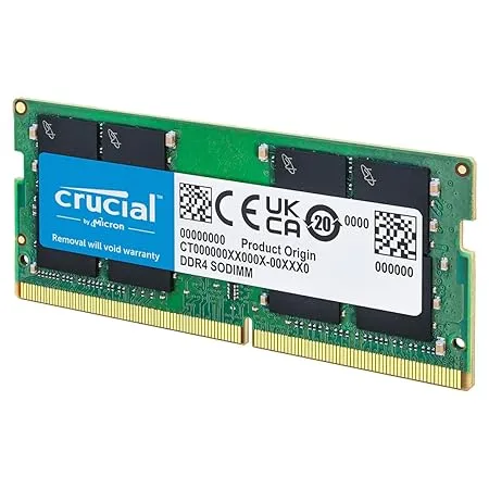 crucial Crucial RAM 8GB DDR4 3200MHz CL22 (or 2933MHz or 2666MHz) Laptop Memory CT8G4SFRA32A