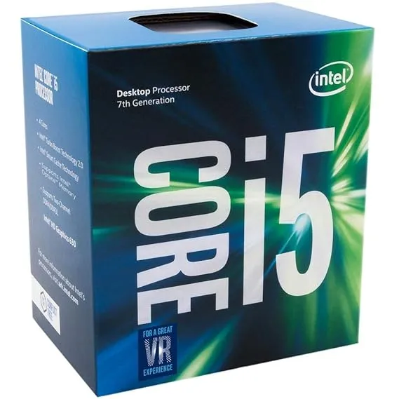 Intel Core i5 7400 - LGA1151-7th Generation Core Desktop Processor (LGA 1151 Socket 3.0Ghz Upto 3.5Ghz Turbo, 6MB Cache)