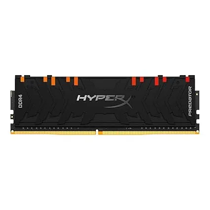 HyperX Predator DDR4 RGB 8GB 4000MHz CL17 DIMM XMP RAM Memory/Infrared Sync Technology Black (HX440C19PB3A/8)