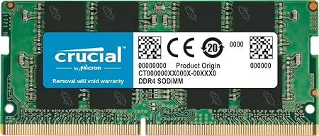 Crucial RAM 16GB DDR4 2666 MHz CL19 Laptop Memory CT16G4SFRA266