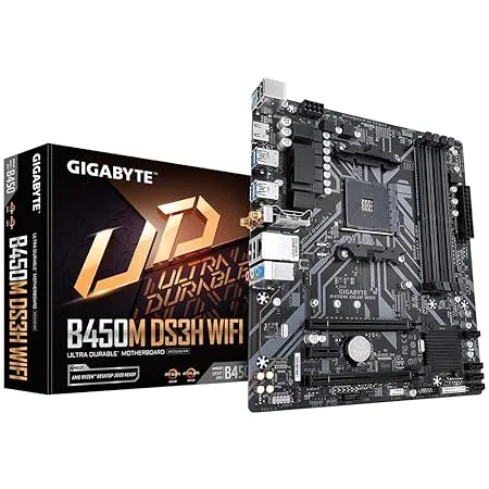 Gigabyte B450M DS3H WiFi MicroATX Motherboard Socket AM4 DDR4