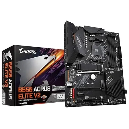 Gigabyte B550 AORUS Elite V2 (AMD Ryzen 5000/B550/ATX/PCIe4.0/DDR4/USB3.2 Gen 1/Realtek ALC1200/M.2/2.5 GbE LAN/HDMI/DP/Gaming Motherboard)