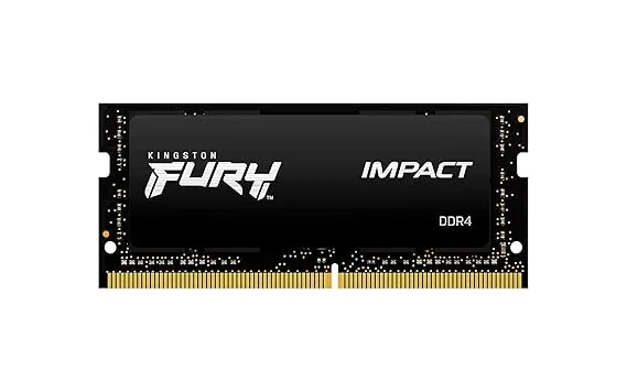 Kingston FURY Impact 64GB (2x32GB) 3200MHz DDR4 CL20 Laptop Memory Kit of 2 KF432S20IBK2/64, Black