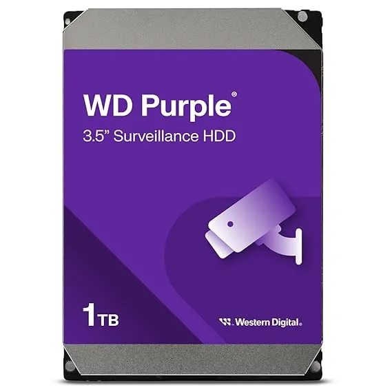 Western Digital WD Purple 1TB Surveillance Hard Drive (WD10PURZ)