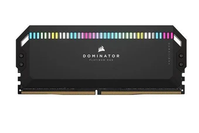 Corsair Dominator Platinum RGB DDR5 32GB (2x16GB) 6200MHz C36 Intel Optimized Desktop Memory (Onboard Voltage Regulation, Patented CORSAIR DHX Cooling, 12 Ultra-Bright CAPELLIX RGB LEDs) Black