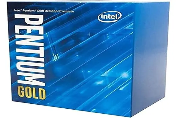 Intel Pentium Gold G6405 Core 10th Gen Generation Desktop Processor Box CPU APU 4MB Cache 4.1 GHz Clock Speed LGA 1200 Socket (Graphics Card Not Required)