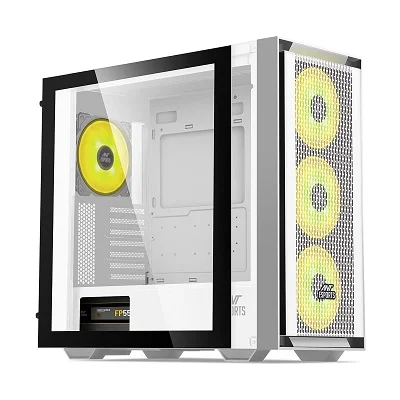 ANT ESPORTS 690 Air White Mid Tower ARGB Gaming Cabinet