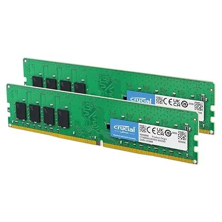 Crucial RAM 8GB Kit (2x4GB) DDR4 2666 MHz CL19 Desktop Memory CT2K4G4DFS8266