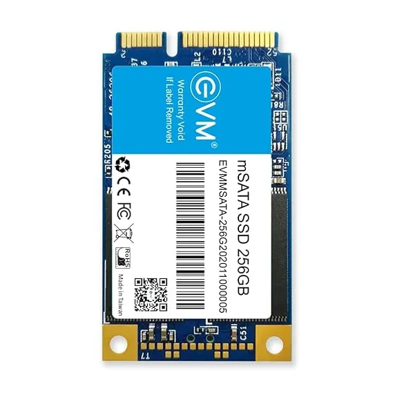 EVM 256GB mSATA Internal SSD - 520MB/s Read & 500MB/s Write - Soild State Drive with 5 Years Warranty (EVMMS/256GB)