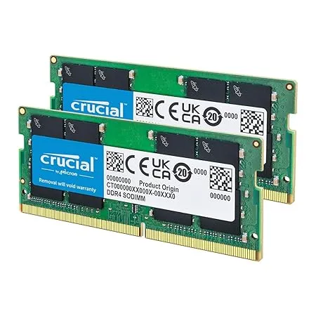 Crucial RAM 32GB Kit (2x16GB) DDR4 3200 MHz CL22 Laptop Memory CT2K16G4SFRA32A