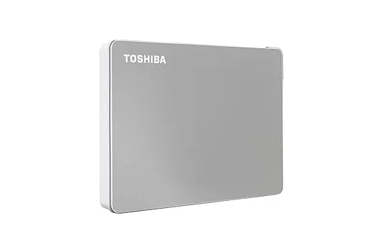 TOSHIBA Canvio Flex 1TB Portable External HDD, USB-C® USB3.0 for Mac, Windows PC, Laptop and Tablet. 3 Years Warranty. External Hard Drive - Silver