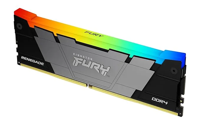 Kingston Fury Renegade RGB 32GB 3200MT/s DDR4 CL16 Desktop Memory Single Module | Intel XMP | AMD Ryzen | Infrared Syncing | KF432C16RB2A/32