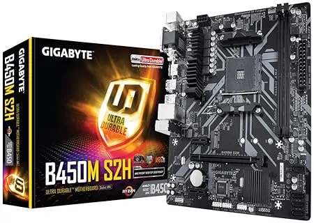 GIGABYTE AMD B450M S2H Ultra Durable MicroATX Motherboard DDR4