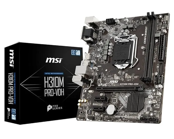 intel MSI H310M PRO-VDH LGA 1151 Micro ATX Intel Motherboard, DDR4