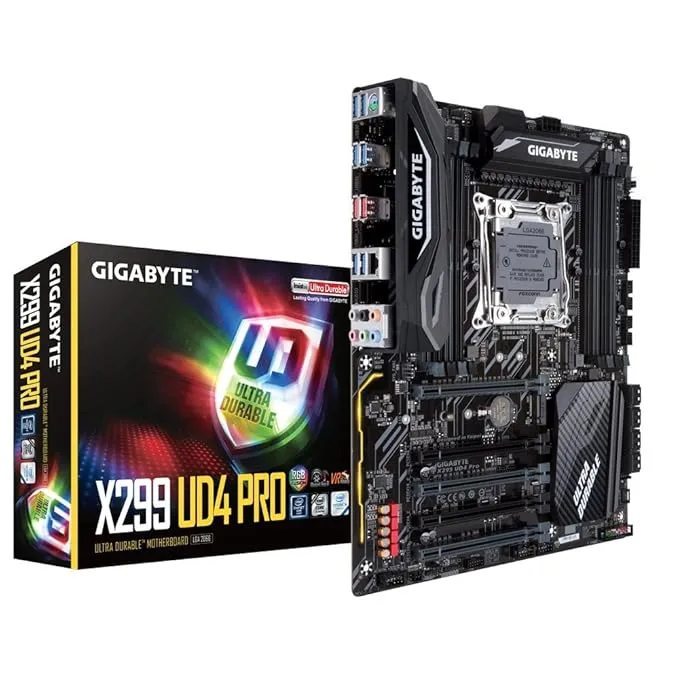 GIGABYTE X299 Ud4 Pro ATX DDR4 Motherboard (Pack of 1)