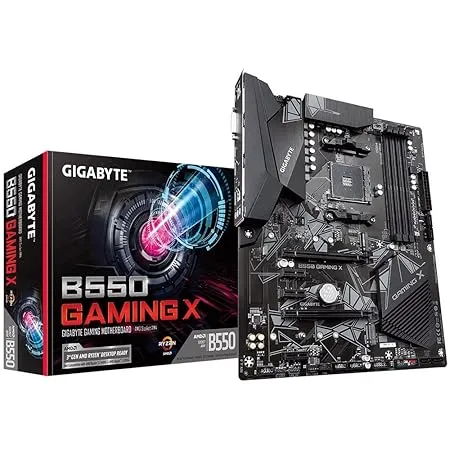 GIGABYTE B550 Gaming X Motherboard with Digital VRM Solution, PCIe 4.0/3.0 x4 M.2, RGB Fusion 2.0