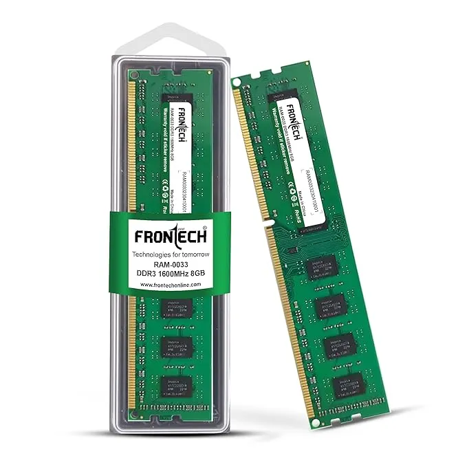 FRONTECH 8GB DDR3 1600 MHz Desktop RAM Memory, Suitable for Gaming, Multitasking (RAM-0033)