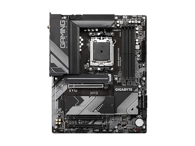 GIGABYTE B650 Gaming X AX (AM5/ LGA 1718/ AMD/ B650/ ATX/ 5-Year Warranty/ DDR5/ PCIe 4.0 M.2/ PCIe 4.0/ USB 3.2 Gen2x2 Type-C/AMD Wi-Fi 6E/ Realtek 2.5GbE LAN/Motherboard)