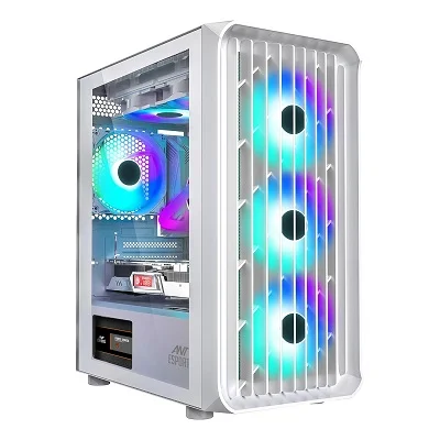 ANT ESPORTS 205 Air ARGB Gaming Cabinet White