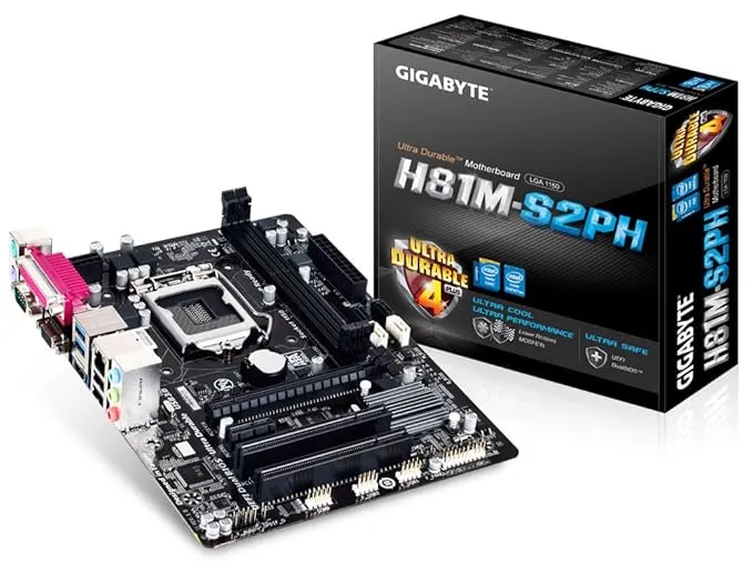 GIGABYTE H81M-S2Ph - Lga1150 with Parallel + Serial + Hdmi + Vga Ports Matx DDR3 Motherboard