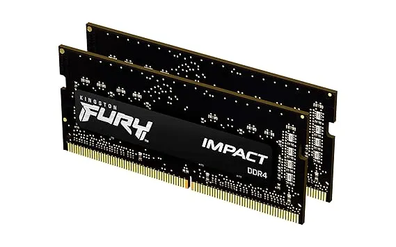 Kingston Fury Impact KF426S15IBK2/16 16GB (8GB x2) DDR4 2666MT/s Non ECC Memory RAM SODIMM