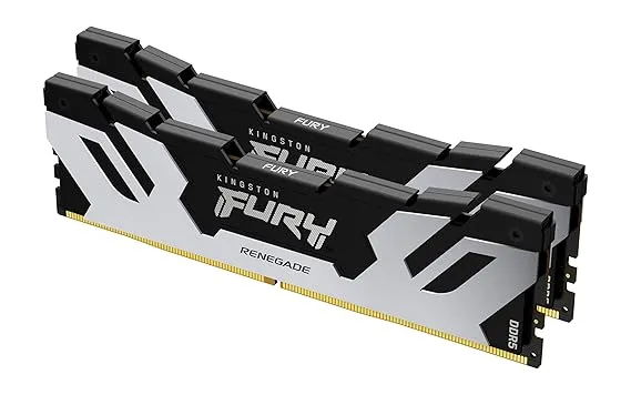 Kingston Fury Renegade 32GB 6400MT/s DDR5 CL32 DIMM Desktop Memory (Kits of 2) KF564C32RSK2-32