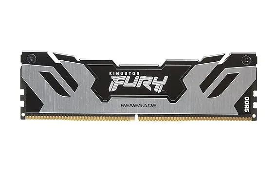 Kingston Fury Renegade DDR5 Silver/Black XMP 48GB 7200MT/s CL38 DIMM Desktop Gaming Memory (Kit of 2) - KF572C38RSK2-48