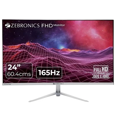 ZEBRONICS A24FHD LED Monitor Black 24 Inches