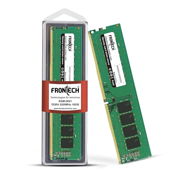 FRONTECH 16GB DDR4 16 Chips 3200 MHz Desktop RAM Memory, Suitable for Gaming, Multitasking (RAM-0041)