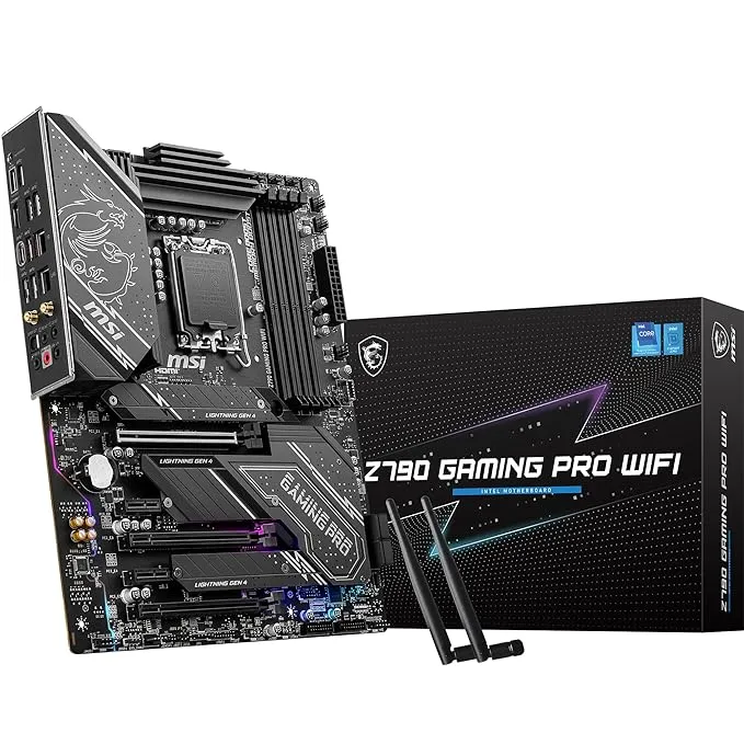 intel MSI Z790 Gaming Pro Wifi ATX DDR5 Ram Motherboard with Pcie 5.0 and Blazing Fast Wifi 6E