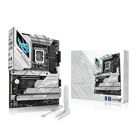 ASUS ROG Strix Z790-A Gaming WiFi II (WiFi 7) LGA 1700(Intel 14th & 13th & 12th Gen) ATX Gaming Motherboard(DDR5,5X M.2 Slots,PCIe 5.0 x16,Front-Panel USB Connector with PD 3.0 up to 30W)