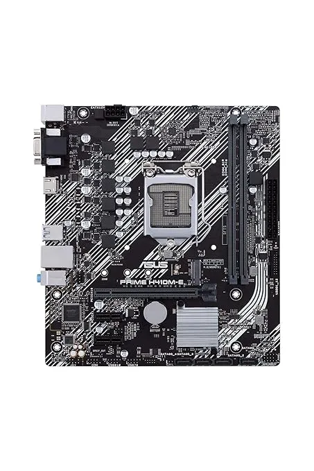 ASUS Prime H410M-E Lga1200 (Intel 10Th Gen) Micro-Atx Motherboard (M.2 Support, Hdmi, D-Sub, Usb 3.2 Gen 1, Com Header, Tpm Header, 4K@60Hz), ddr_4