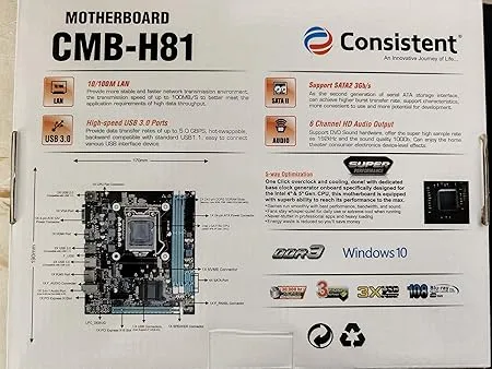 Consistent Desktop H81 Motherboard for Intel 4th Generation Processor with LGA 1150 Socket