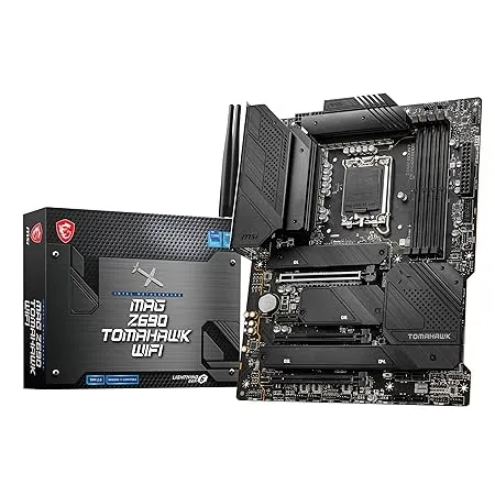 intel MSI MAG Z690 Tomahawk WiFi Motherboard ATX - Supports Intel 12th Gen Core Processors, LGA 1700-70A VRM, Memory Boost (DDR5-6400MHz/OC), 1 x PCIe 5.0 x16, 3 x M.2 Gen4/