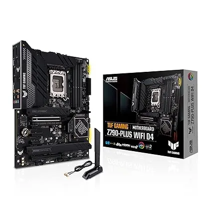 ASUS Tuf Gaming Z790-Plus Wifi D4 Lga 1700(Intel12Th&13Th Gen) Atx Gaming Motherboard(Pcie 5.0, Ddr4,4Xm.2 Slots,16+1 Drmos, Wifi 6,2.5Gb Lan, Front Usb 3.2 Gen 2 Type-C, Thunderbolt 4/Usb4)