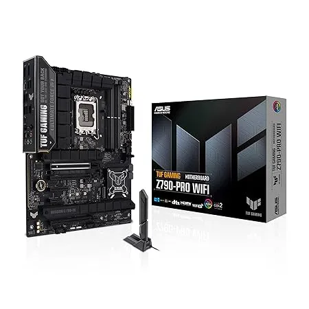 ASUS TUF Gaming Z790-PRO WiFi 6E LGA 1700(Intel 14th &13th&12th Gen) ATX Gaming Motherboard DDR5,PCIe 5.0X 16,Front Panel USB 20Gbps Type-C,Thunderbolt 4, Q-Antenna, 2.5Gb LAN,AI OVERCLOCKING