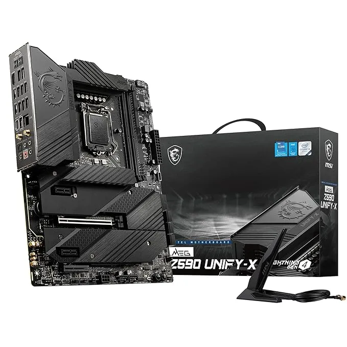 intel MSI Meg Z590 Unify-X Lga1200 Socket ATX Gaming Motherboard, DDR4